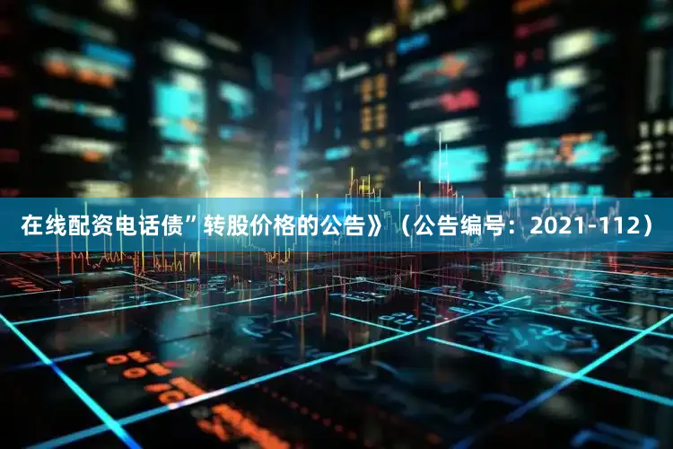 在线配资电话债”转股价格的公告》（公告编号：2021-112）
